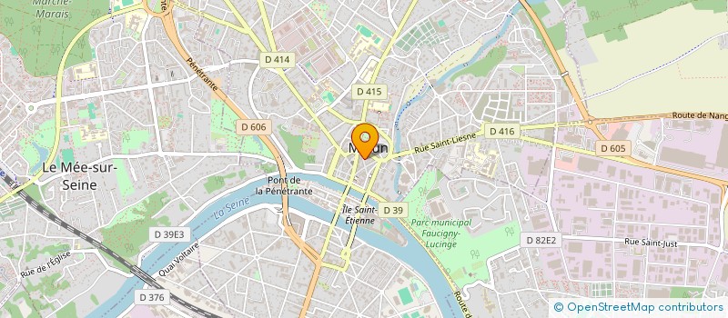 localisation de l'entreprise B & B DESIGN à MELUN