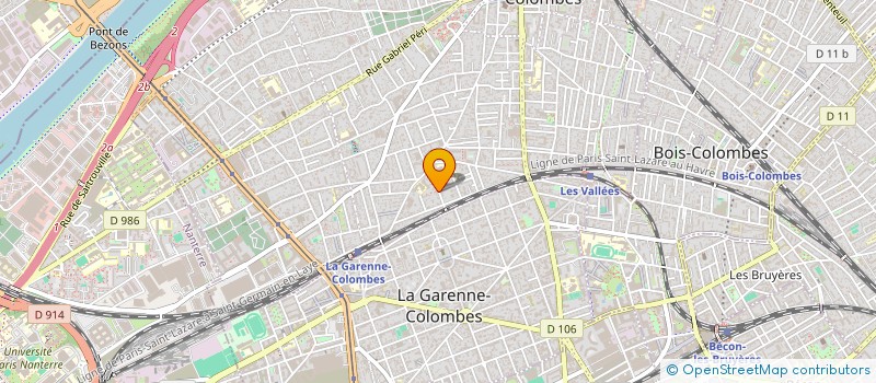 localisation de l'entreprise B&B DIGITAL à COLOMBES