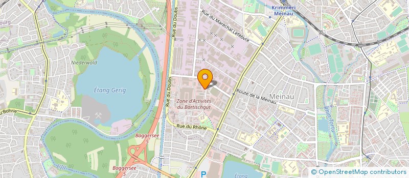 localisation de l'entreprise B.B DISTRIBUTION à STRASBOURG