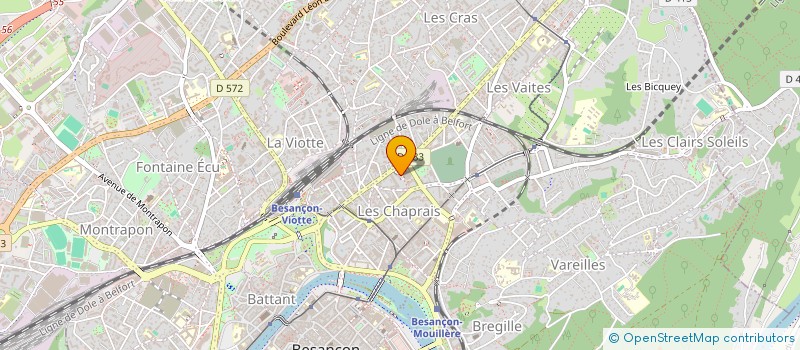 localisation de l'entreprise B.B.E.A à BESANCON