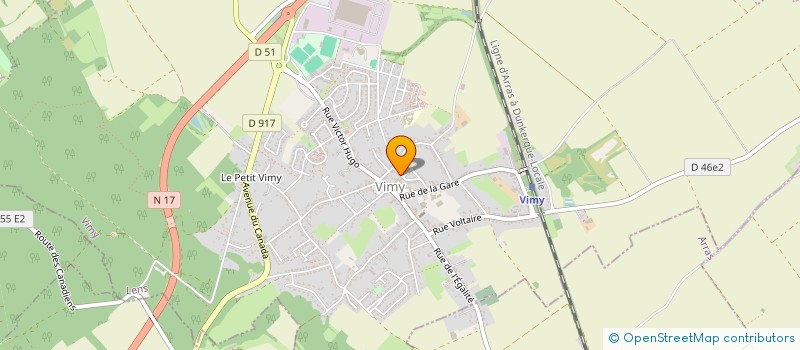 localisation de l'entreprise B.B.E - BISIAUX BUREAU D'ETUDES  VIMY