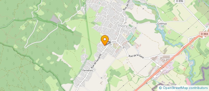 localisation de l'entreprise B B ENERGY  THOIRY