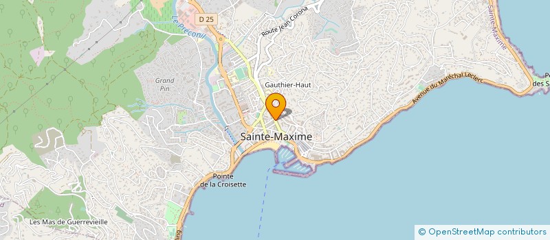 localisation de l'entreprise B & B ESTATE AGENCY à SAINTE-MAXIME