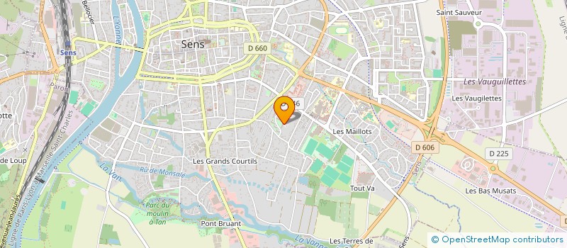 localisation de l'entreprise B&B EVENT'S  SENS