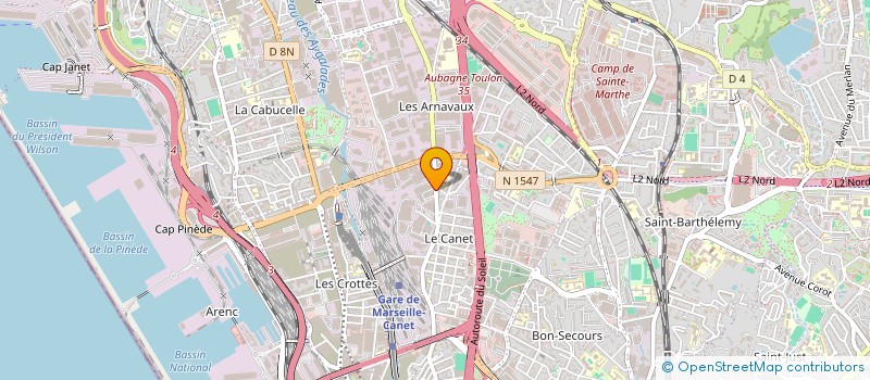 localisation de l'entreprise B & B FRANCE  MARSEILLE