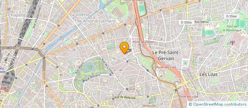 localisation de l'entreprise B&B GENERALE DU BATIMENT  PARIS