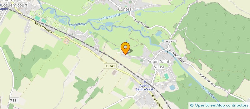 localisation de l'entreprise B&B HESDINOISE  AUBIN-SAINT-VAAST