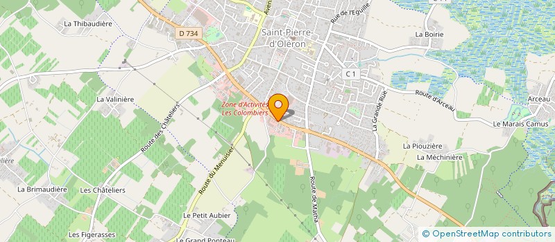 localisation de l'entreprise B.B.I.O IMMO  SAINT-PIERRE-D'OLERON