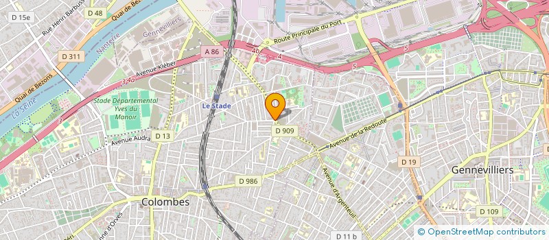 localisation de l'entreprise B B IMMO  COLOMBES