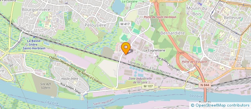 localisation de l'entreprise B&B IMMO  SAINT-HERBLAIN