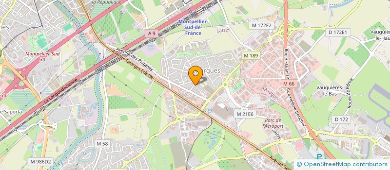 localisation de l'entreprise B&B IMMO à LATTES