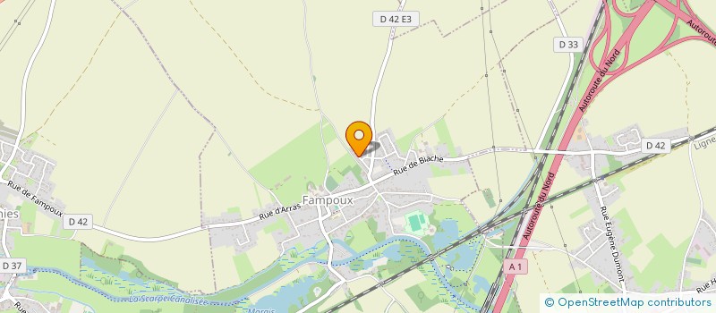 localisation de l'entreprise B & B IMMO  FAMPOUX