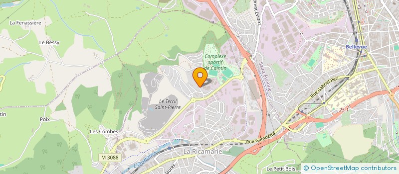 localisation de l'entreprise B&B IMMO  LA RICAMARIE