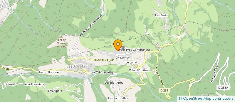 localisation de l'entreprise B&B INVEST 22  LES ADRETS