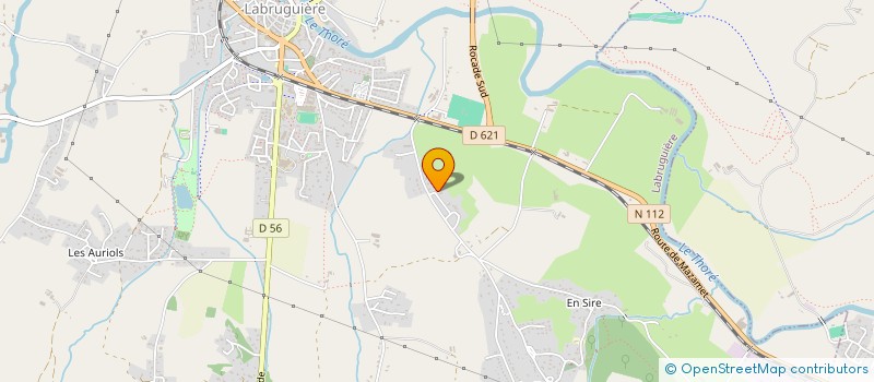 localisation de l'entreprise B B J  LABRUGUIERE