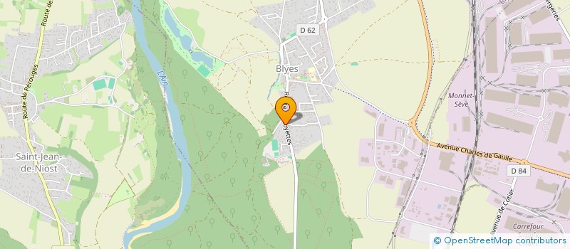 localisation de l'entreprise B.B.J. - TP  BLYES