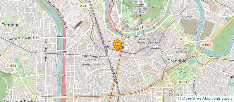 localisation de l'entreprise B.B.K  GRENOBLE