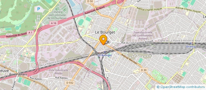 localisation de l'entreprise B.B.K. à LE BOURGET