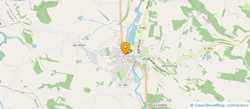 localisation de l'entreprise B B L  CASTERA-VERDUZAN