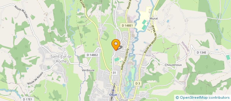 localisation de l'entreprise B B L F  OBJAT