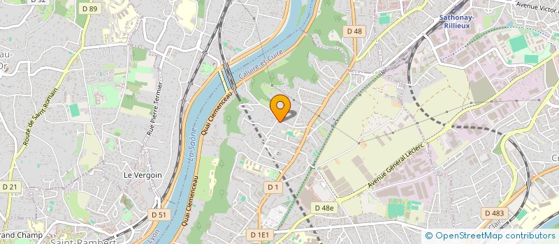 localisation de l'entreprise B.B.L.T.1.  CALUIRE-ET-CUIRE