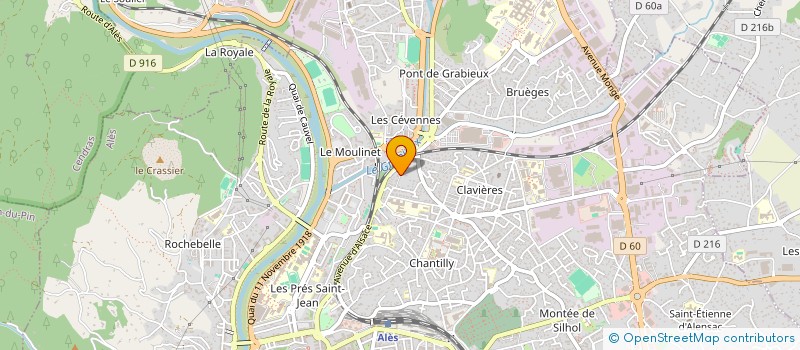 localisation de l'entreprise B B M ASSOCIES  ALES