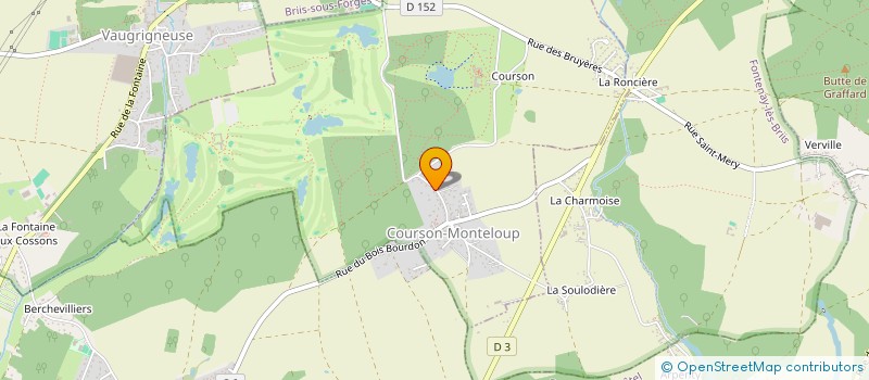 localisation de l'entreprise B.B.M.P.  COURSON-MONTELOUP