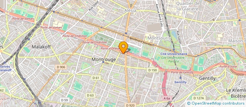 localisation de l'entreprise B&B M5  MONTROUGE