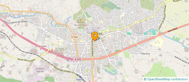 localisation de l'entreprise B & B NAUTICS  HYERES