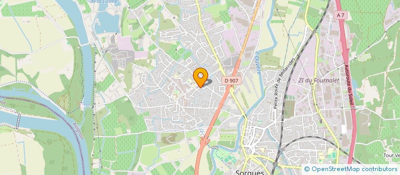 localisation de l'entreprise B B O CONSEILS  SORGUES