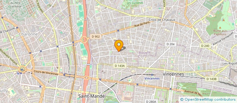 localisation de l'entreprise B & B ORGANISATION à MONTREUIL