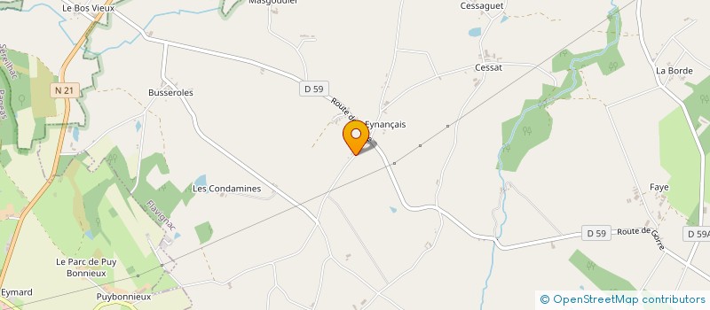 localisation de l'entreprise B&B PARCS ET JARDINS  FLAVIGNAC