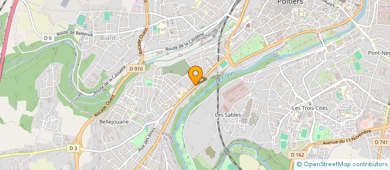localisation de l'entreprise B & B PATRIMOINE à POITIERS