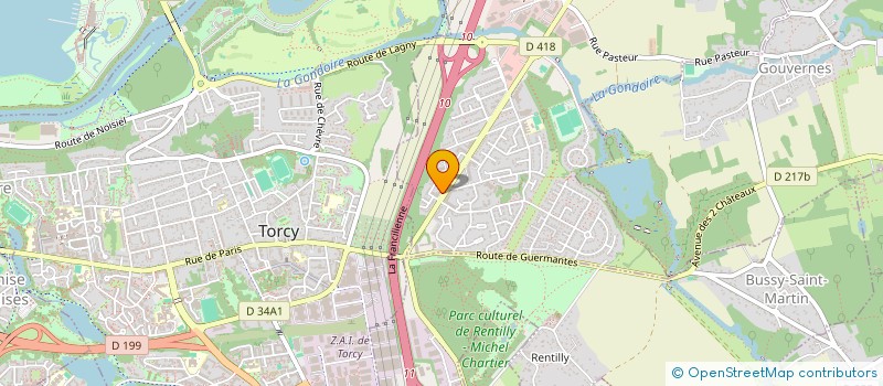 localisation de l'entreprise B&B PEINTURES  SAINT-THIBAULT-DES-VIGNES