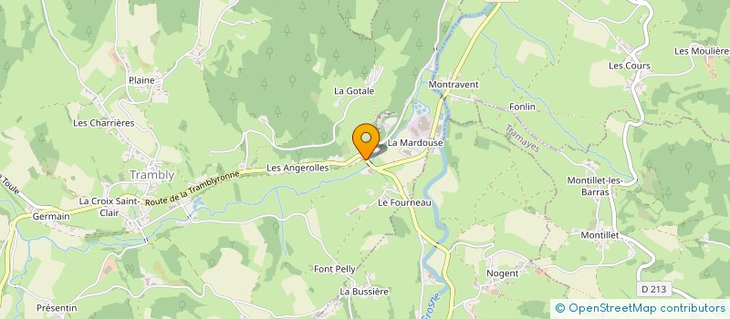 localisation de l'entreprise B B PLUME à TRAMBLY