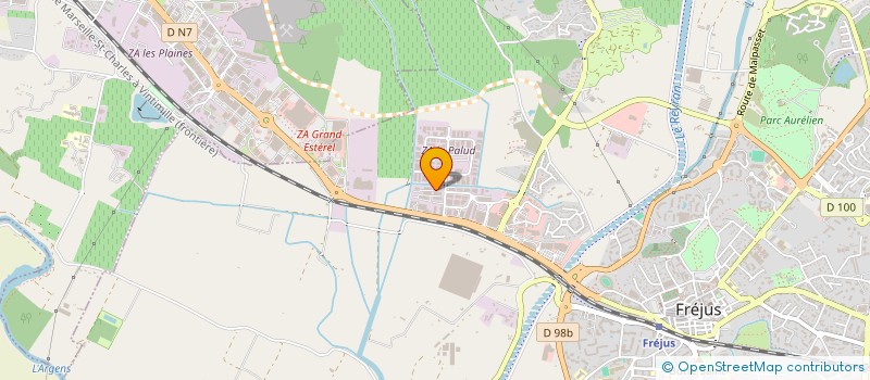 localisation de l'entreprise B&B PRODUCTION à FREJUS