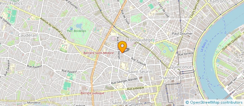 localisation de l'entreprise B&B PROPERTIES  BORDEAUX