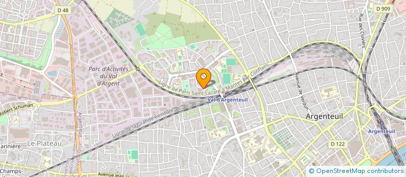 localisation de l'entreprise B.B.R.  ARGENTEUIL