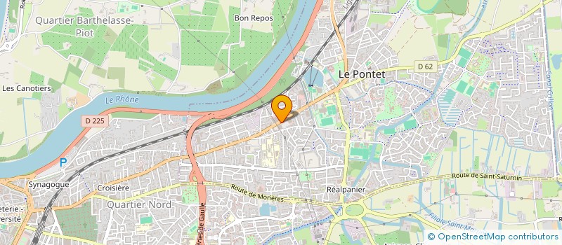 localisation de l'entreprise B.B.R. DIFFUSION  LE PONTET