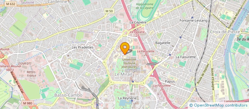 localisation de l'entreprise B.B.R. PROD à TOULOUSE