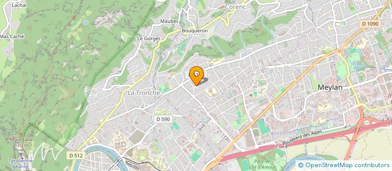 localisation de l'entreprise B&B RESIDENCE  CORENC