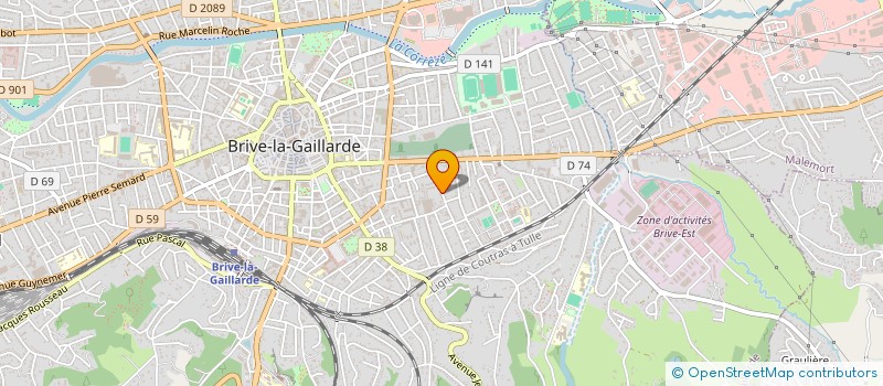 localisation de l'entreprise B.B.S  BRIVE-LA-GAILLARDE