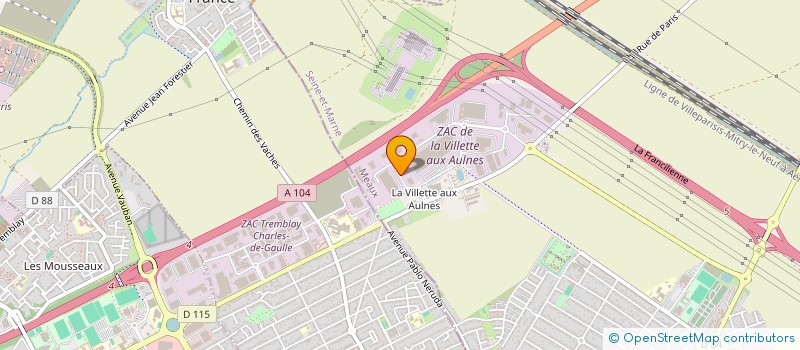 localisation de l'entreprise B.B.S BERNARDI BATIMENT SERVICES  MITRY-MORY