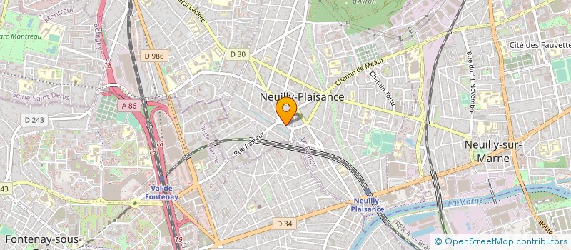 localisation de l'entreprise B.B.S.E. à NEUILLY-PLAISANCE