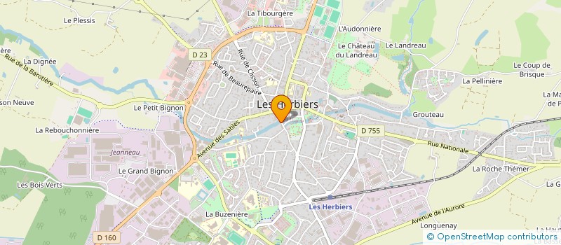 localisation de l'entreprise B.B.S.R.P. à LES HERBIERS