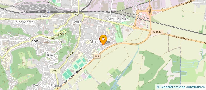 localisation de l'entreprise B B SHERIFF à LAON