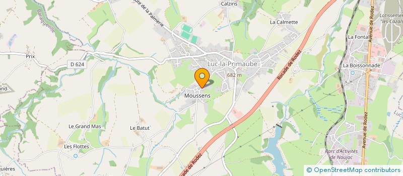 localisation de l'entreprise B B SOLAIRE à LUC-LA-PRIMAUBE
