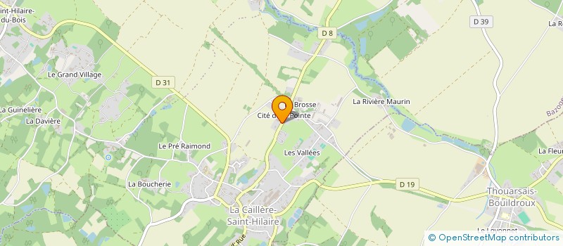 localisation de l'entreprise B B SUCRE à LA CAILLERE-SAINT-HILAIRE