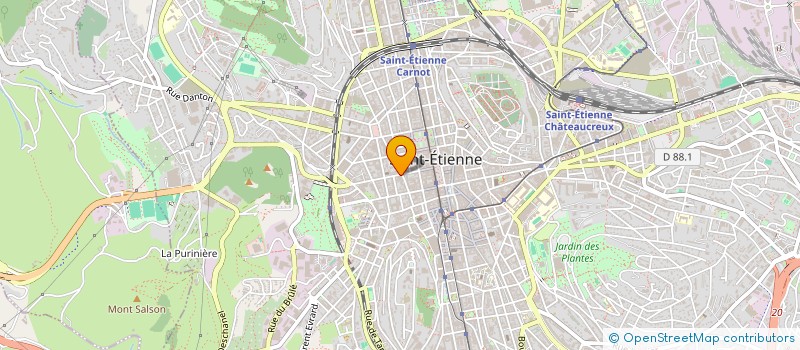 localisation de l'entreprise B & B SUN  SAINT-ETIENNE