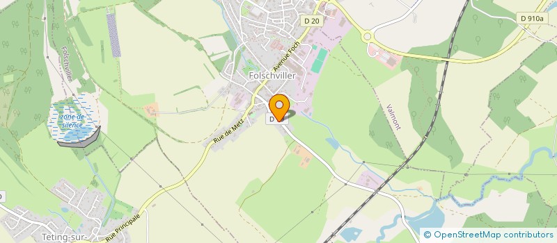 localisation de l'entreprise B.B.T.  FOLSCHVILLER
